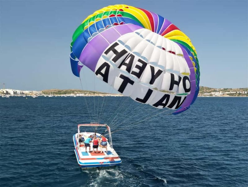 Mellieha Bay: Parasailing - Getting to Oh Yeah Malta: Easy Find Near Mellieha Bay