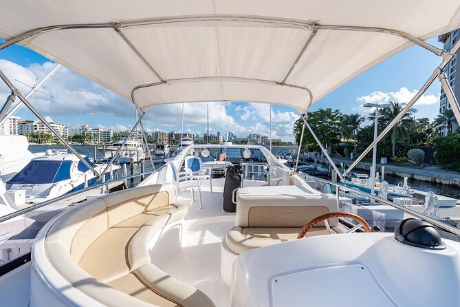 Miami 2 Hours Private Yacht Tour for 13 ppl on a 50 ft Yacht - Your route: celebrity homes, a quick marina break, and Downtown Miami from the water