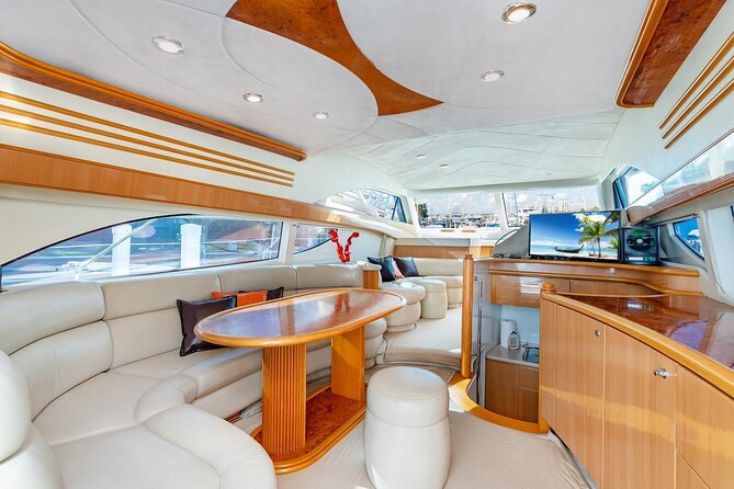 Miami 2 Hours Private Yacht Tour for 13 ppl on a 50 ft Yacht - Music and drinks: how the Bluetooth setup makes it feel like your yacht