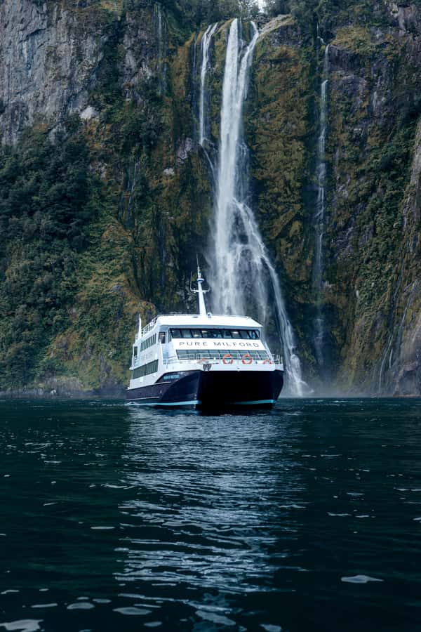 Milford Sound: Nature Cruise on a Modern Catamaran - Waterfall Time: How the Cruise Handles Close Passes