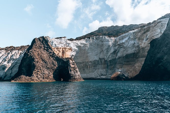 Milos caves snorkelling Catamaran Cruise in a small group - Sikia Beach and the Sykia cave: snorkel, then explore by dinghy