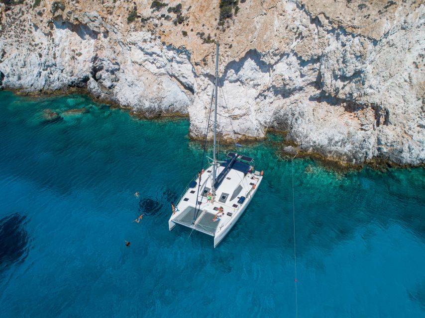 Milos: Full-Day Catamaran Cruise to Poliegos and Kleftiko - Poliegos and Galazia Nera: the swim that makes the whole day feel complete