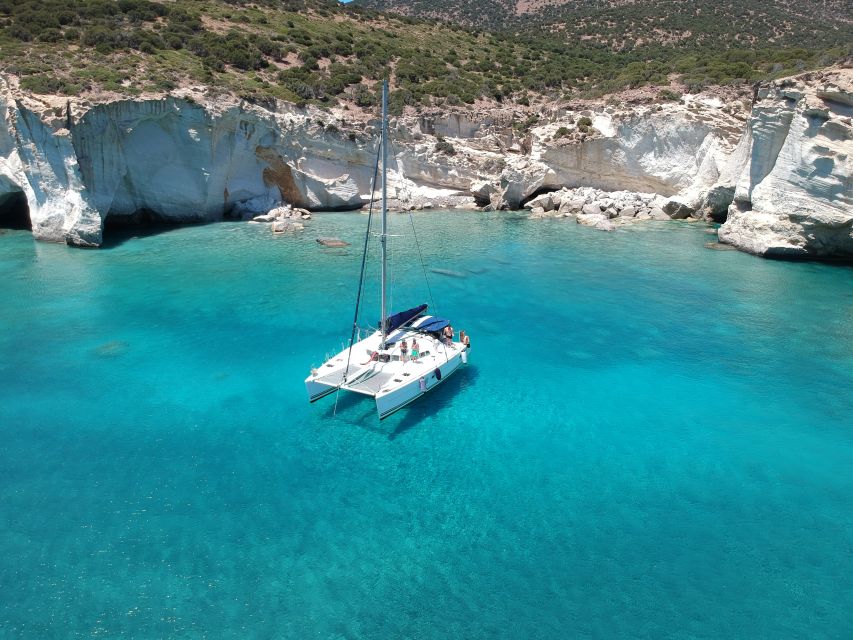 Milos: Full-Day Catamaran Cruise with Paddle Board - Food, drinks, and onboard comfort: what all-inclusive really means