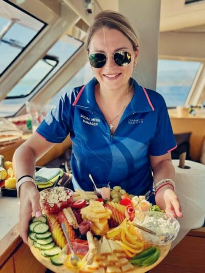 Milos: Full Day Luxury Catamaran with Full Meal & Open Bar - Starting at Adamantas Port with coffee, safety, and good pacing