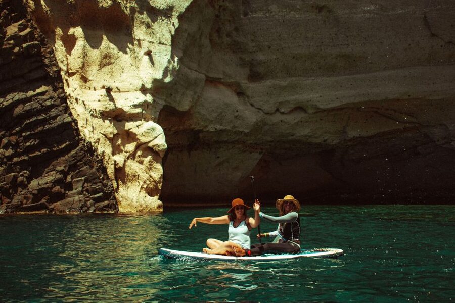 Milos: Full day Milos and Poliegos Catamaran Cruise - Poliegos: dessert, snorkeling, and a calmer feel away from Milos