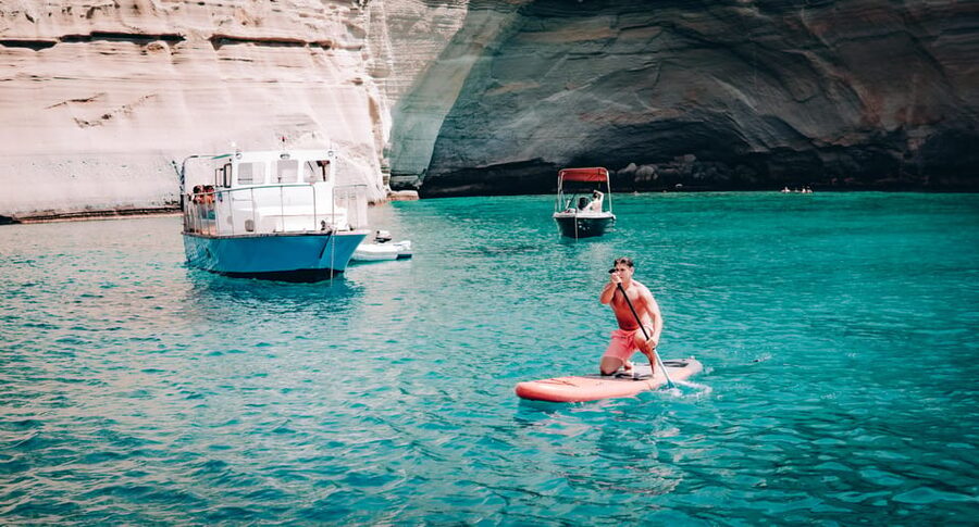 Milos: Kleftiko Morning Catamaran Cruise with Lunch & Drinks - Why this catamaran feels like a floating lounge