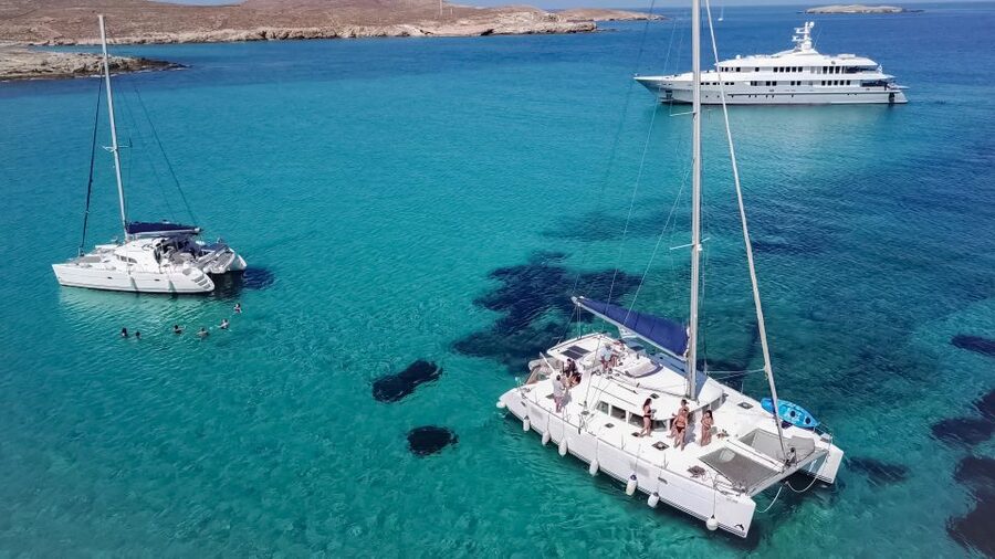 Mykonos: Catamaran Cruise with Lunch, Drinks and Transfer - Sailing back past windmills and Mykonos town: sunset options that change the mood