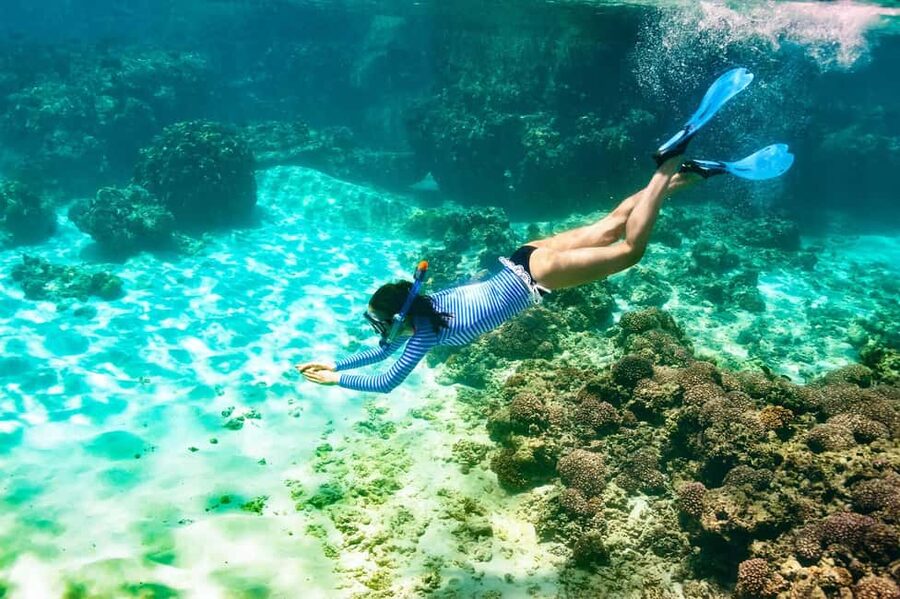 Nassau: Catamaran Sail and Snorkel Tour - Athol Island or Spruce Cay: what the reef stop is really like