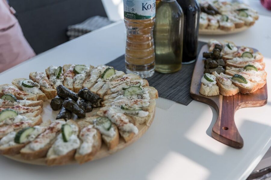 Naxos: Catamaran Cruise with Swim Stops, Food, and Drinks - Food and Drinks on Board: Local Flavor Without the Hassle