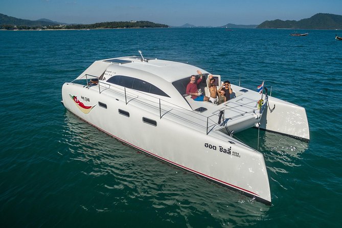 New Power catamaran for Phang Nga and Phi Phi island excursions - Phi Phi islands day: Monkey Beach time for swimming and snorkeling
