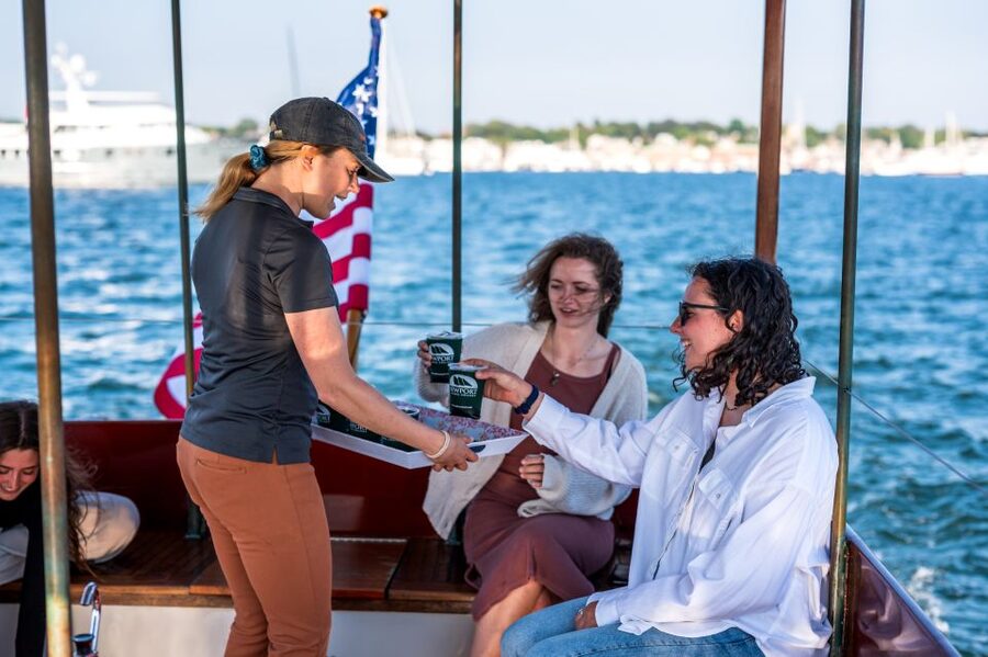 Newport: Yacht Sightseeing Cruise - Rum Runner II: Vintage Looks, Comfortable Ride, Real Deck Choices