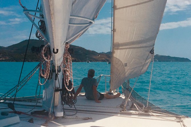 No1SXM Day Sailing Experience in St. Maarten - The swim and snorkel stop on the French side