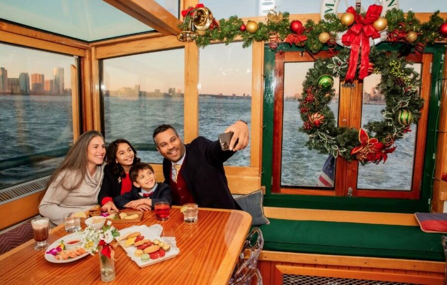 NYC: Holiday Yacht Cruise with Jazz, Cocoa & Carols - What You’ll See: Battery Park, Seaport, Governors Island, and More