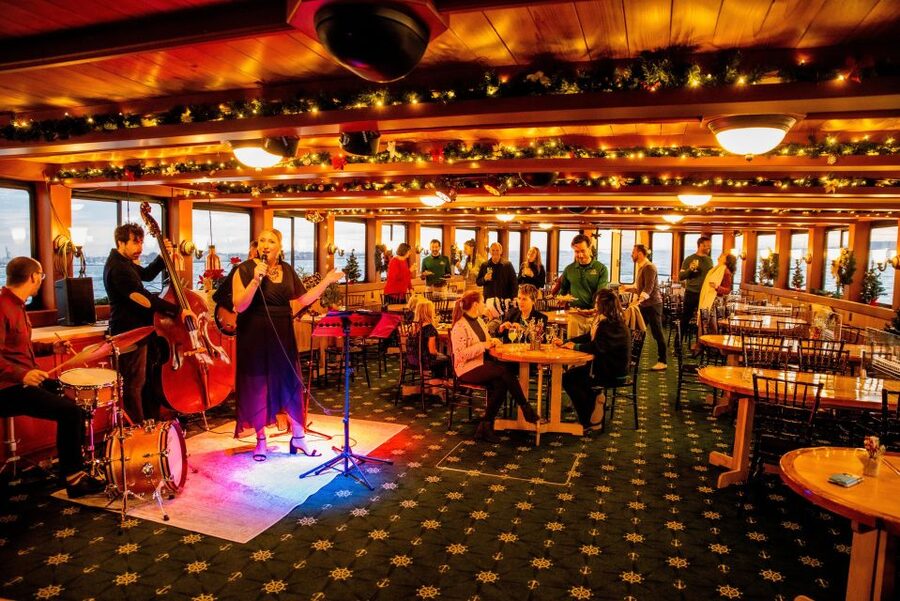NYC: Holiday Yacht Cruise with Jazz, Cocoa & Carols - The Live Jazz Trio and Holiday Carols: The Real Reason to Go