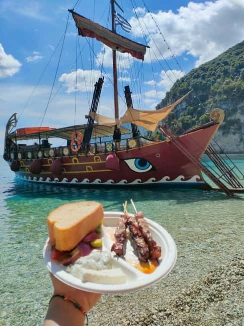 Nydri: Sailing Through History. Daily Cruise with Beach BBQ - A classic Greek sailing ship is the whole point
