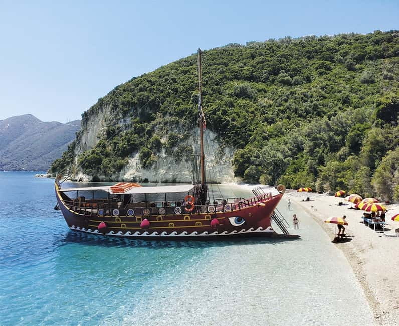 Nydri: Sailing Through History. Daily Cruise with Beach BBQ - Spartochori on Meganisi: small village, big atmosphere