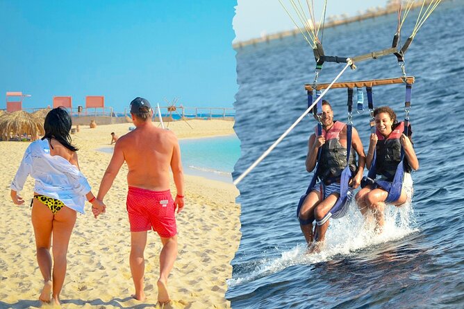 Orange bay Island and Parasailing, Snorkeling, & Water Sports, Lunch - Hurghada - Orange Bay Island: your 2-hour beach break