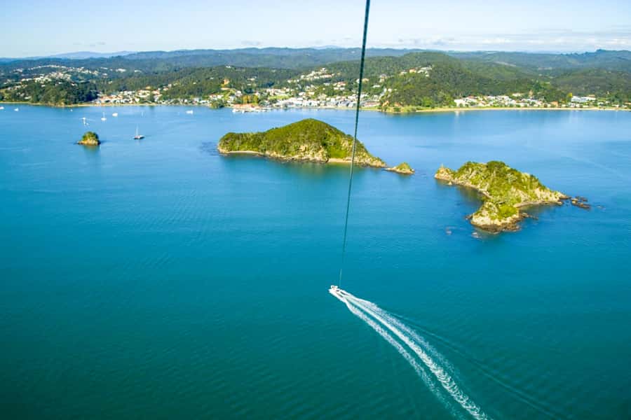 Paihia: Bay of Islands Parasailing Flight - The Upside-Down Rush, Free Fall, and Optional Water Dip