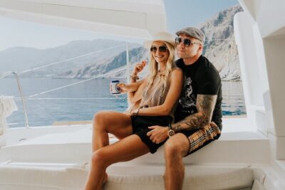 Panormo: Luxury Catamaran Cruise with Lunch & Open Bar - The catamaran comfort: shade, sunbeds, and the practical extras