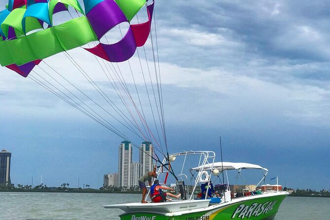 Parasailing Adventure in South Padre Island - Toe dip: controlled splash, big mood change