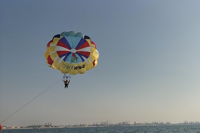 Parasailing Adventure on Jumeirah Beach with Sea Bird water Sports Dubai - First Look: Why This Parasailing Works in Dubai Marina