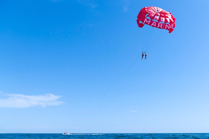 Parasailing from Albufeira Marina by Boat - Boat time: the ride out is part of the show