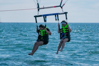 Parasailing from Vilamoura Marina - What You See Up in the Air Over the Algarve