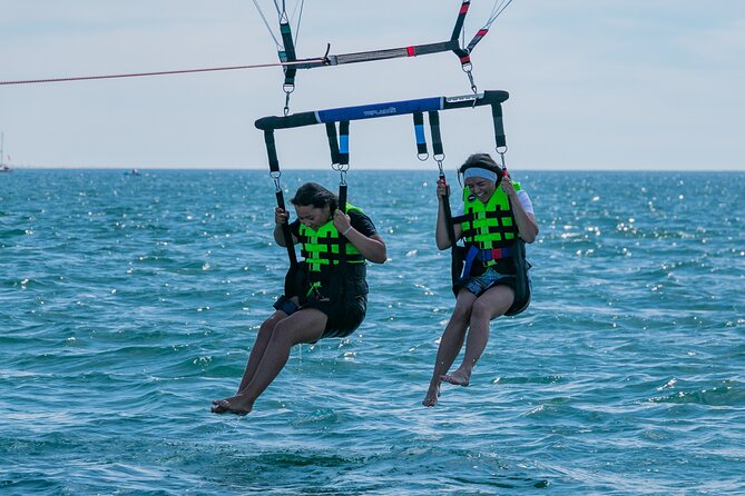 Parasailing from Vilamoura Marina - What You See Up in the Air Over the Algarve