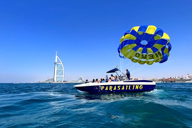 Parasailing in Dubai - Burj Al Arab View - Views toward Burj Al Arab and Burj Khalifa: what you’ll actually see