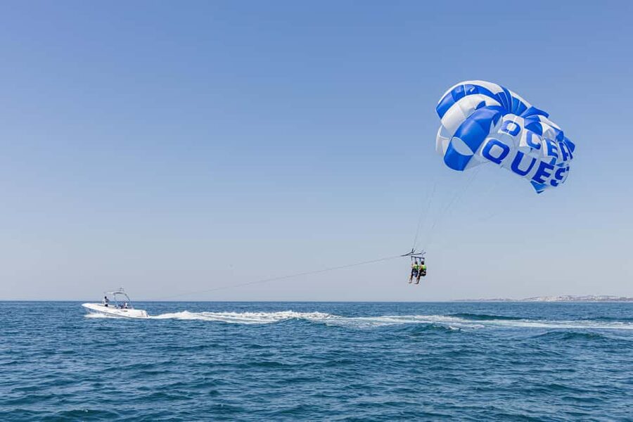 Parasailing Vilamoura - Getting On Board at Vilamoura Marina 6: Smooth Start, Real Safety