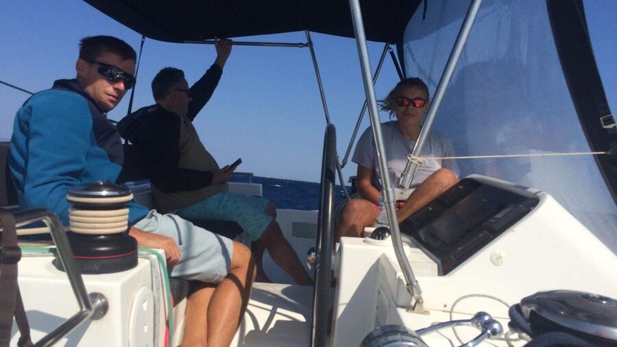 Paros: Catamaran Cruise with Swimming, Meal and Drinks - Antiparos: boat-only coves, sea caves, and a guided look on land