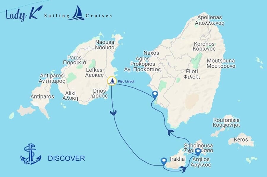 Paros: Iraklia, Schinoussa, & Naxos Sailing Tour with Lunch - Piso Livadi to open water: your day starts with an easy vibe
