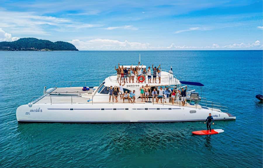 Pattaya: 3 Islands Day Tour on Catamaran with Buffet Lunch - Onboard Extras Between Stops: Slide, Paddleboard, Floating Pool