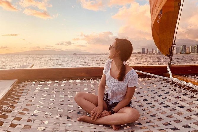 Polynesian Canoe Sunset Sail - Hands-On Hawaiian Moments: Lei Making, Hula, and Poi