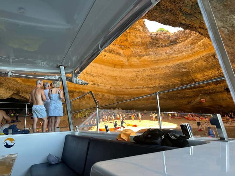 Portimão: Benagil Caves & Golden Coast Eco Catamaran Tour - Logistics that actually affect your day: meeting point and getting there