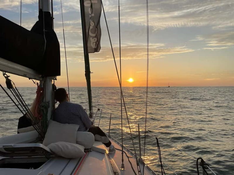 Porto: Best Charming Sailboat Cruise Sunset - Toward the ocean: Foz do Douro photo stop and the sunset payoff