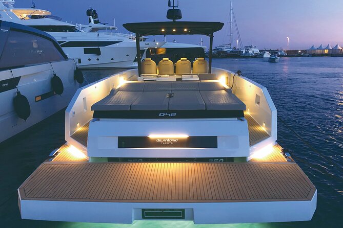 Private 5-Hour Cruise on Brand-New Luxury Yacht in Mykonos (Para Voce) - Psarou and Paraga: yacht-bay glamour without the land chaos