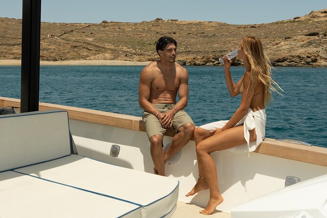 Private 5-Hour Cruise on Ultra Luxury Brand-New Yacht in Mykonos (Nevma) - Paradise Beach stop: party beach energy, but from your private deck
