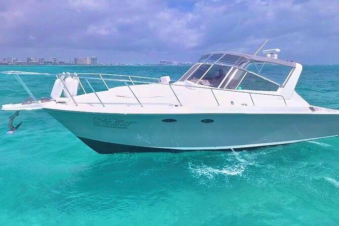 Private Cancun Yacht Tour 42ft up to 8 pax - Your onboard basics: crew, water, and the comfort factor