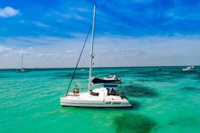 Private Catamaran from Cancun to Isla Mujeres | For up to 25 ppl - Playa Norte Swim: the one-hour turquoise reset