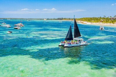 Private Catamaran Snorkeling Family Adventure - The ride along Bavaro: what the coastline part is really for