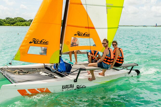 Private Eco-Tour on a Recreational Catamaran with Kayaks Included - The guides and the route: quiet water is a strategy