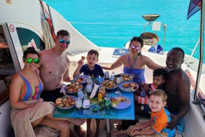 Private Full-Day Luxury Sailing Catamaran Charter in Sint Maarten - The onboard vibe: coffee, croissants, and an open bar plan