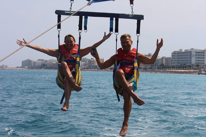Private Parasailing at Rhodes Elli Beach - Included vs Not Included: Life Jackets Are In, Photos Usually Aren’t