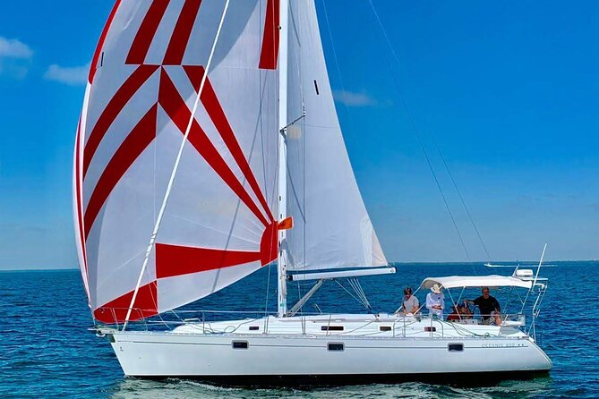 Private Sailing on the Miami Bay - Biscayne Bay - Entering the Day on a 40 Beneteau (Up to Six People)