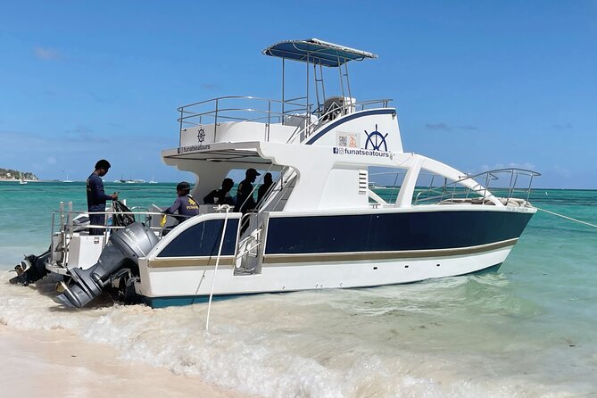 Private VIP Catamaran Party Boat Punta Cana Bavaro - On-board vibe: open bar, music, snacks, and a driver who handles the ride