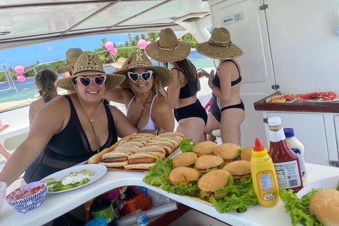 Private VIP Catamaran Party Boat Punta Cana Bavaro - Stop 1: Coral reef snorkeling, gear provided, and how to plan your swim