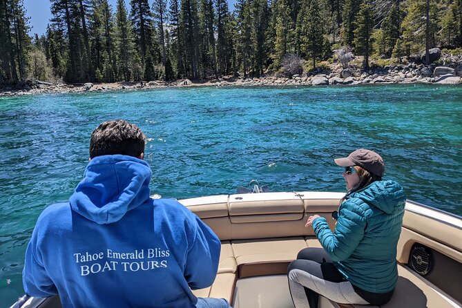 Private Yacht-Class Boat Tour on Lake Tahoe - D.L. Bliss State Park Cliffs and the Rubicon Lighthouse View