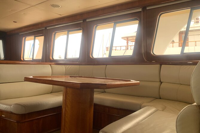 Protaras: St Georgios Presidential Cruise BBQ & 1 drink. 16+ - Sailing the Cape Greco Sea Caves: Shark Mouth and Lovers Bridge