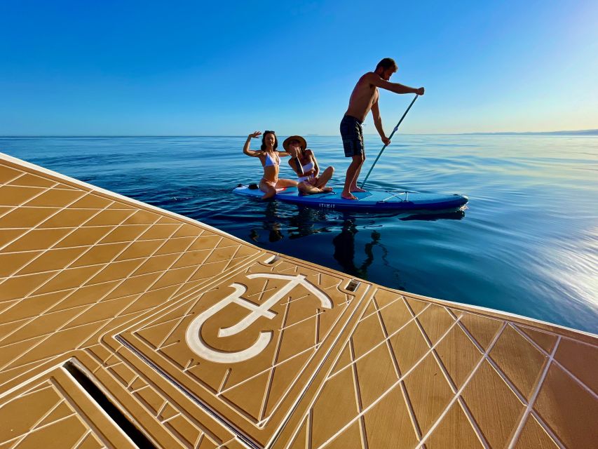 Puerto Banús by Sailboat: Discover Marbella’s Luxury Coast - Standup paddleboarding in the sunset stretch